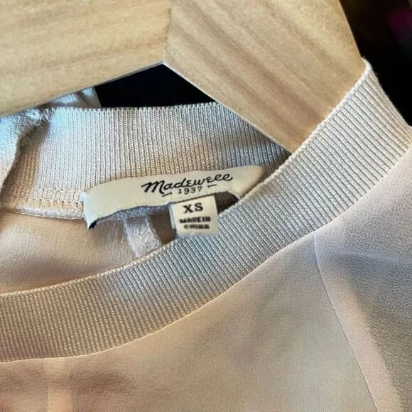 Madewell Silk Incline Tank Light Blush Pink Womens Tank Size XS Silk - Picture 7 of 7
